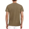 thumbnail image 3 of CEHVOM Men Long-Sleeve Beefy Muscle Basic Solid Pure Color Blouse Tee Shirt Top, 3 of 3