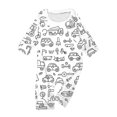 thumbnail image 2 of CCRFTGI Family Matching Pajama Set Colorable Diy Hand Painted Tops and Pants Set 2 Piece Cartoon Color Your Own Pajamas Funny Cute Coloring Sleepwear Set Baby 18 Months, 2 of 4