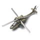 thumbnail image 3 of Modelo de helicóptero de ataque Apache AH-64 1:72, serie militar creativa, bloques de construcción, decoración, juguetes ensamblados para niños, regalos de navidad,NO.24-6( in bag ), 3 of 7