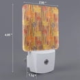 thumbnail image 2 of Bingfone Autumn Maple Leaf Stripes Print Night Lights Plug into Wall,Dusk to Dawn,Bright Nightlight Auto-On/Off, for Adults Kids Room Bedroom Bathroom Hallway Kitchen, 2 of 7