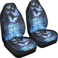 thumbnail image 3 of POLERO Butterfly Pattern Front Seat Cover for Women, 2pc Vehicle Seat Covers Thick Durable Car Seat Covers Front Set, 3 of 9