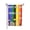 Color 1, variant on Love Always Wins Rainbow Garden Flag Pride Gay Pride Lesbian LGBT Pansexual Flag Yard Outdoor Garden Decoration12x18 Inch