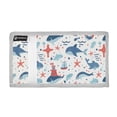 thumbnail image 2 of JIALIOU Nylon Trifold Card Wallet with ID Window Zipper Pocket for Men Women Teen Lifebuoy Whale Starfish, 2 of 7