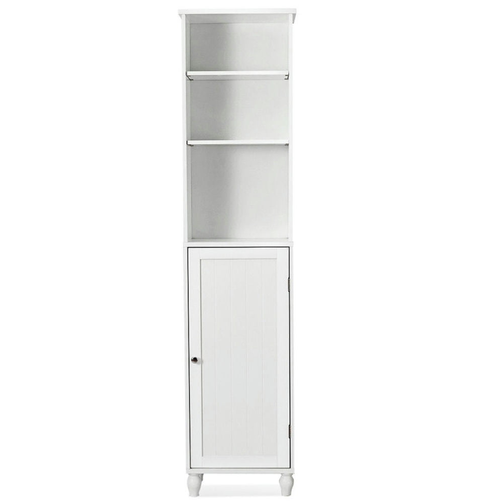 Finihen Bathroom Storage Cabinet, Bathroom Floor Cabinet, Bathroom Tower Storage Shelving Display Cabinet, for Bathroom, Living Room, Bedroom, Kitchen, White Finihen Bathroom Storage Cabinet, Bathroom Floor Cabinet, Bathroom Tower Storage Shelving Display Cabinet, for Bathroom, Living Room, Bedroom, Kitchen, White