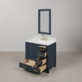 thumbnail image 5 of Water Creation Madison 36" Wood Single Bathroom Vanity in Blue & Satin Gold, 5 of 8
