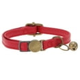 thumbnail image 1 of Collar de Gato Ajustable con Característica de Liberación Rápida PU Collar de Gato con Campana Rojo, 1 of 1