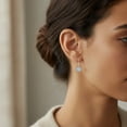 thumbnail image 2 of Bling Jewelry Womens Simple Round 8MM Bead Natural Stone Drop Earrings Fish Hook Sterling Silver, 2 of 3