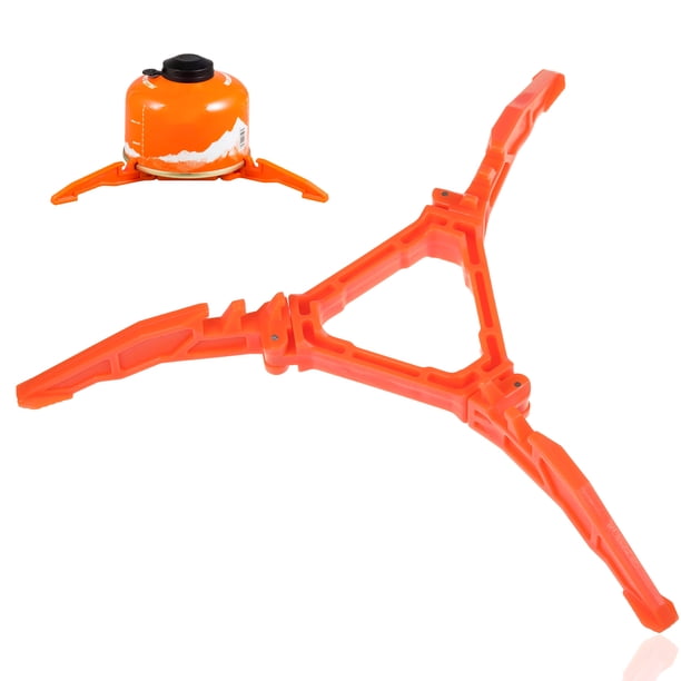 Greeniant Soporte Universal para tanque de , fijación estable, trípodes portátiles, soporte para tanques de , soporte para recipiente plegable Kits de desorden para acampar Naranja