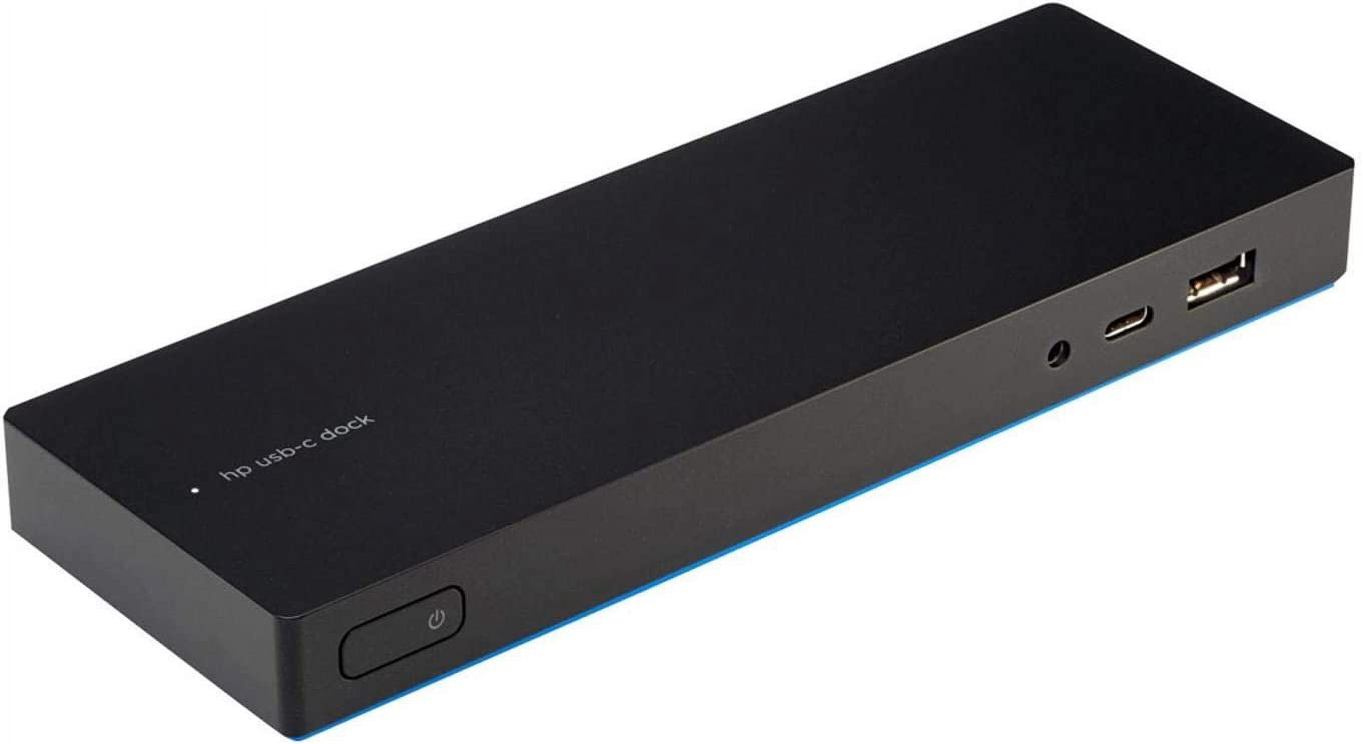 HP USB-C (3FF69AA) Dock G4 Docking Station - GigE 90 Watt GB for Laptops, Business Monitors & Workstations - Black