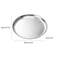 thumbnail image 2 of 2pcs/pack Stainless Steel Sheet Roasting Pizza Pan Oven Kitchen Tool Baking Tray, 2 of 9