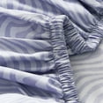 thumbnail image 6 of Lush Decor Retro Waves Sheet Set 4 Piece Set Twin Violet - Striped Bed Sheets - Kids Twin Sheets - Eclectic Design - Geometric - Groovy - Hippie Boho Decor, 6 of 11