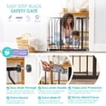 thumbnail image 3 of Regalo Easy Step 38.5-Inch Wide Walk Thru Baby Gate, Black, Metal, 3 of 10