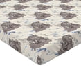 thumbnail image 4 of Ambesonne Japanese Fitted Sheet, Asian Tiger Clouds Pattern, California King, Ivory Cocoa and Ceil Blue, 4 of 5