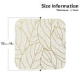 thumbnail image 2 of Zufioo Elegant Gold Leaf Pattern Print Leather Coaster Set, Decorative PVC Coasters 4-pack - Scald and Stain-resistant, Suitable for Home, Cafes, Restaurants-Square, 2 of 6