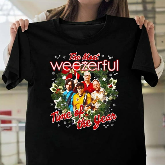 The Most Weezerful Time Of The Year Funny Christmas Graphic Unisex T-Shirt, Retro Gift V50721, Up to Size 5XL