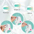 thumbnail image 2 of 1 cortaúñas acrílico, cortador de puntas de uñas ajustable de acero inoxidable, cortaúñas artificiales falsas para proyectos de manicura de uñas postizas, color blanco Sincero Electrónica, 2 of 5