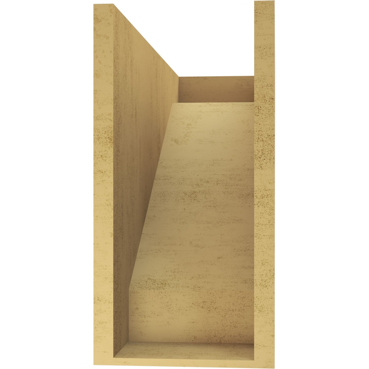 9"W x 27"D x 18"H Classic Burlington Rough Cedar Woodgrain TimberThane Corbel, Primed Tan