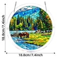 thumbnail image 3 of RICHMJ Acrylic Puzzles Suncatcher Window Hanging, 83 Pieces 7.4 Inch Sun Catcher Tropical Beach Sunset Acrylic Puzzles, Garden Decoration for Women Men Birthday Gift Home Decor (C), 3 of 6