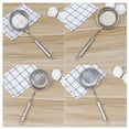 thumbnail image 2 of Colador de acero inoxidable, cuchara ranurada para ollas calientes, cucharón para servir alimentos, colador para freír, utensilio de cocina para el hogar y restaurante (plateado), 2 of 8