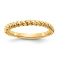 thumbnail image 1 of 14k Yellow Gold Twisted Wedding Band Ring, 1 of 9