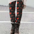 thumbnail image 4 of BLTIBY Leggings for Women Valentine's Day High Waisted Full Length Love Heart Graphic Workout Yoga Pants Spring Fashion 2025 Red XL, 4 of 7