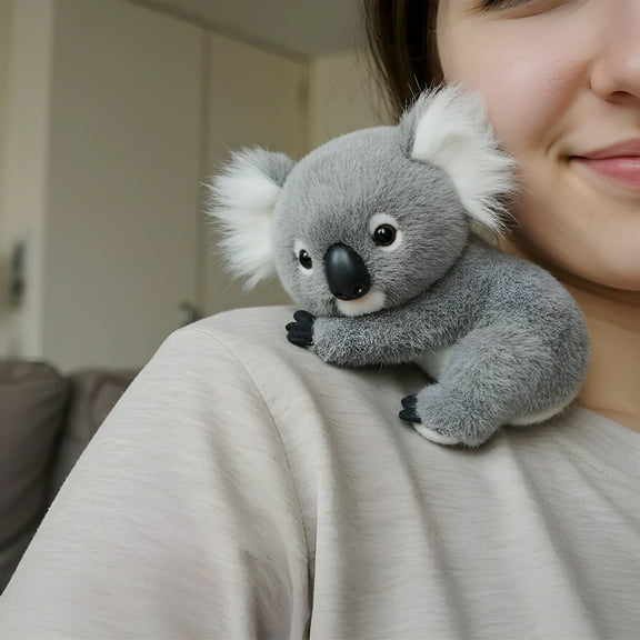 BESTSKY 2025 Emotional Healing Plush Koala for Emotional Support,Ultra Soft Koala Mimics The Natural Movements Like a Real Koala,Cozy Comfort (9.68in,1PC)