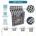 thumbnail image 6 of Table Runner - 48 Inch Long, Easter Kitchen Dining Table Runner Dresser Scarves, Spring Bunny Botanical Blooms Flowers Black Plaid Farmhouse Decor for Coffee Tables Wedding Party Banquet, 6 of 8