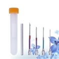 thumbnail image 2 of 4PCS Sewing Embroidery Stitching Punch Needle Handle DIY Craft Tool Guide Stamp Flower Pin Set with Handle and Bottle for Home Stitchwork, 2 of 5