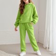 thumbnail image 2 of Hessimy Toddler Boys Girls Spring Summer Cartoon Print 2Pcs Long Sleeve Sweatshirt Tops Pants Sweatsuit, Toddler Sweat Style(Green,11-12 Years), 2 of 7