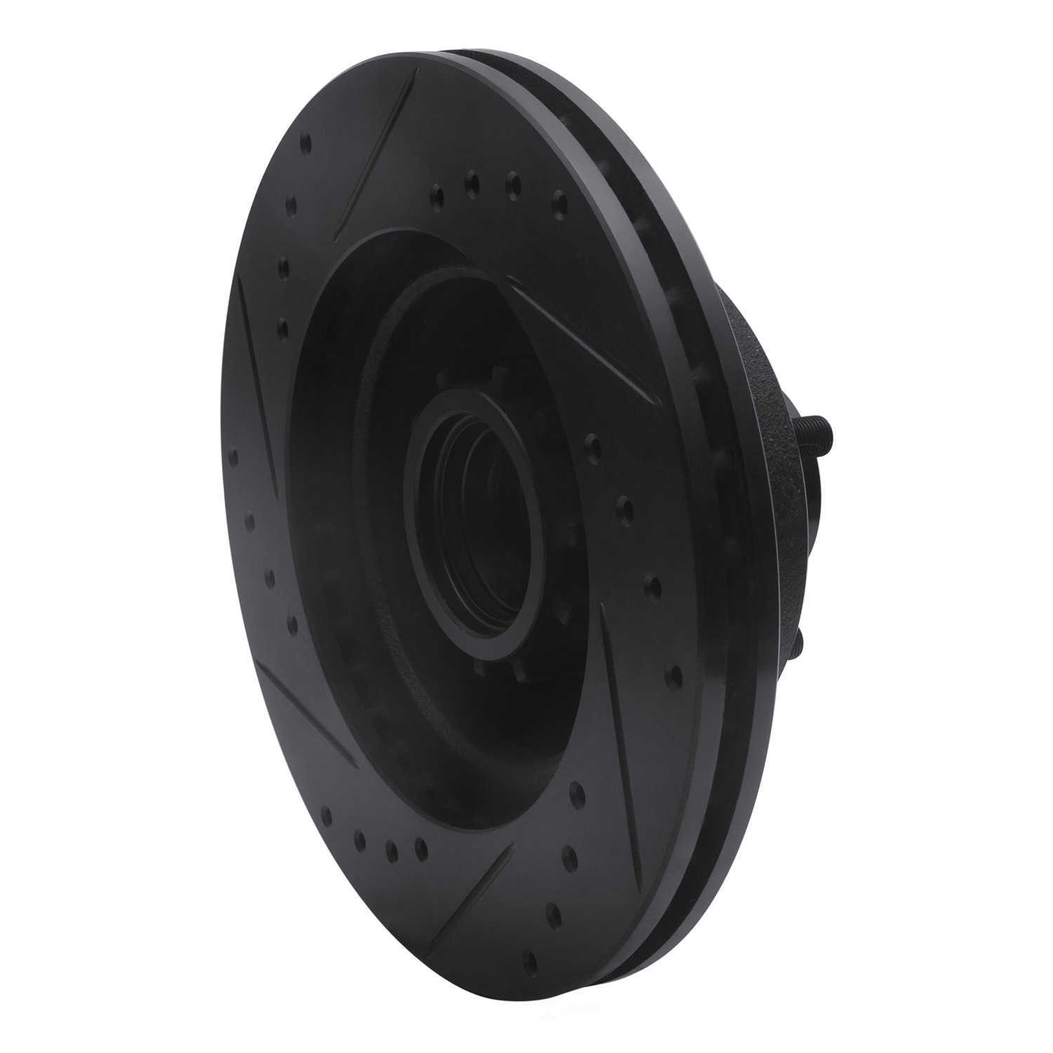 Dynamic Friction Company 633-39000R DFC Brake Rotor - Drilled And Slotted - Black