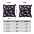 thumbnail image 2 of Fuzoiu Cartoon Dinosaur Print Square Pillow Cover,Hidden Zipper Design,Luxury Square Pillow Case, Throw Pillow,Couch Cushion-26"x26", 2 of 6