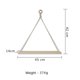 thumbnail image 4 of Estantería de madera SHUYMXG 3 piezas Estante flotante Maceta de flores Columpio de madera premium Cuerda colgante Montaje de pared, 4 of 5