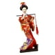 thumbnail image 5 of 2 Uds Muñeca Geisha Japonesa Perfecl Estatua Decorativa Rosa Flauta Roja 11 Pulgadas, 5 of 8
