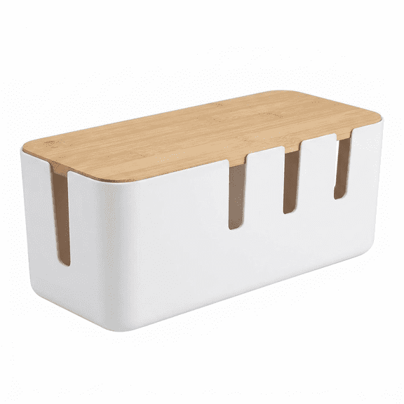 Kabuer Cable Management Box, Organize and Conceal Cords with Style and Ease, 12x4.8x4.5 inches