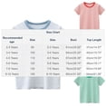 thumbnail image 2 of Boys Rainbow Striped Round Neck Short Sleeve T-Shirt, Polyester Casual Top, Summer Play, 1-14 Years, 2 of 7