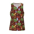 thumbnail image 4 of Gaeub Frogs and Mushrooms Men's Athletic Tank Top, Workout Sleeveless Shirts, Running Tank Tops for Gym, Running, Training - 3X-Large, 4 of 9