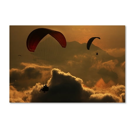 Trademark Fine Art 'Paragliding' Canvas Art by Yavuz Sariyildiz