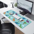 thumbnail image 2 of Long Mouse Pads for Desk,Light Blue Dinosaurs Palms Eggs Pattern Desk Mats on Top Of Desks, Desk Mouse Pad Extra Large with 3mm Non-Slip Base and Stitched Edge for Gaming,Office,Work,Home 31.5"x11.8", 2 of 6