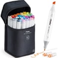 thumbnail image 1 of Rotuladores de alcohol Ohuhu Oahu, 40 colores, tinta recargable de doble punta, 1 of 9