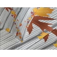 thumbnail image 4 of Ambesonne Autumn Quilted Bedspread Set 3 Pcs, Fall Maple Leafs Tree, King Size, Orange White, 4 of 5