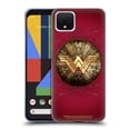 thumbnail image 1 of Head Case Designs Officially Licensed Wonder Woman Movie Logos Shield And Arrows Soft Gel Case Compatible with Google Pixel 4, 1 of 7