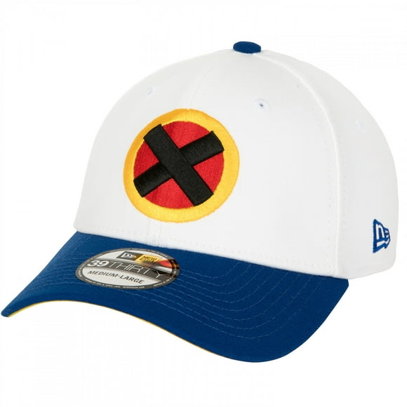 X-Men Logo Home Colors New Era 39Thirty Fitted Hat-Large/XLarge