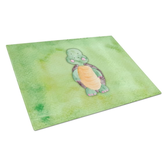 Caroline's Treasures Turtle Watercolor Glass Cutting Board Large