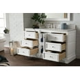 thumbnail image 5 of James Martin Furniture 825-V60S-BW-3OGLB 60 in. De Soto Bright White Single Bathroom Vanity with 3 cm Galala Beige Top & Oval Sink, 5 of 7