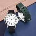 thumbnail image 2 of BISONSTRAP Men's Watch Bands, Hand-Stitched Leather Watch Straps, Quick Release, 19mm, Black with Silver Buckle, 2 of 6