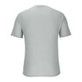 thumbnail image 6 of Men's Casual T-Shirt, Soft Polyester Round Neck Short Sleeve Top, Solid Color Basic Tee for Everyday Wear, 6 of 8