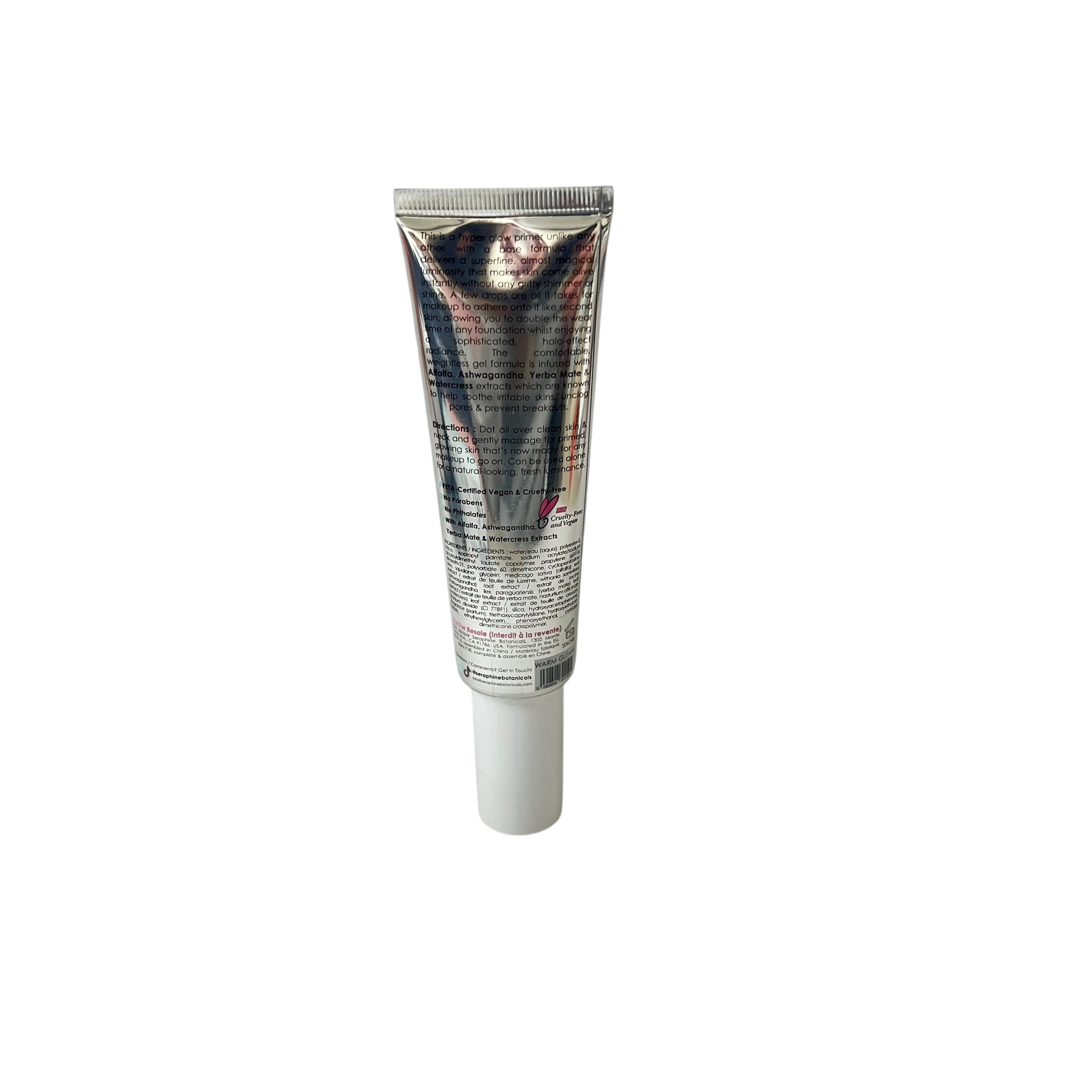 Seraphine Botanicals Alfalfa + Glaze Long-wearing Hyper Glow Primer 1.76 oz Gossamer