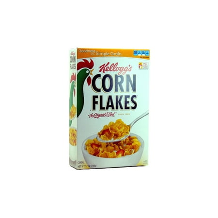 Product Of Kelloggs Cereal, Corn Flakes Box, Count 1 - Cereals / Grab Varieties &
