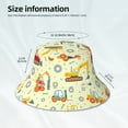 thumbnail image 6 of Gaeub Heavy Equipment Printed Double Sided Reflective Bucket Hat Foldable Sun Hat for Camping Hiking Fishing, 6 of 9