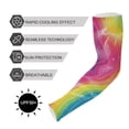 thumbnail image 5 of ALAZA Rainbow Illustration UV Sun Protection Arm Sleeves UPF 50+ Compression Cooling Sleeve 1 Pair, 5 of 7